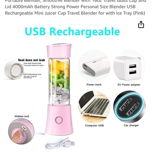 Blender/Portable Smoothie blender 12oz. - Picture 3 of 14